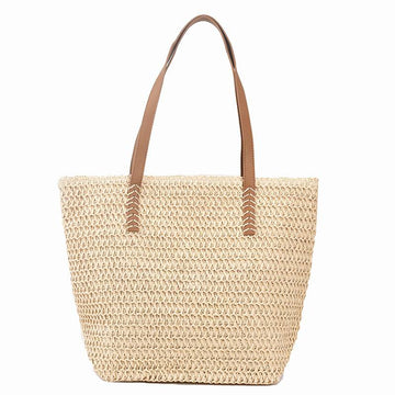 Tajade Trendy Woven Straw Beach Bag